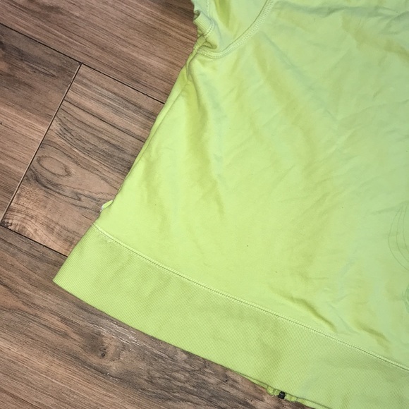 C9 Champion lime green short Sleeves zipper hoodie puff shoulders size large - Picture 13 of 13